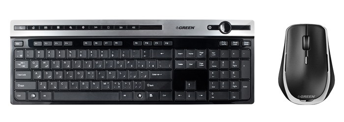 کیبورد و ماوس بی سیم گرین GKM505W