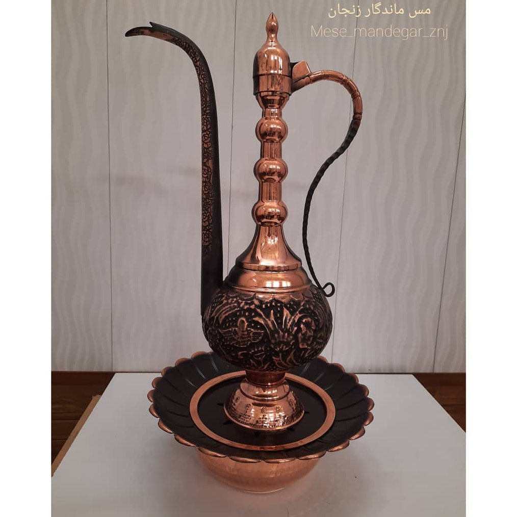آفتابه لگن توپی سیاه قلم