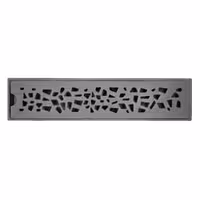 کفشور خطی مشبک آلومینیومی درب استیل دو حالته 30 سانتی سارانیک کد TD404