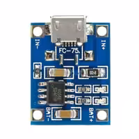 ماژول شارژ میکرو USB بدون محافظ 