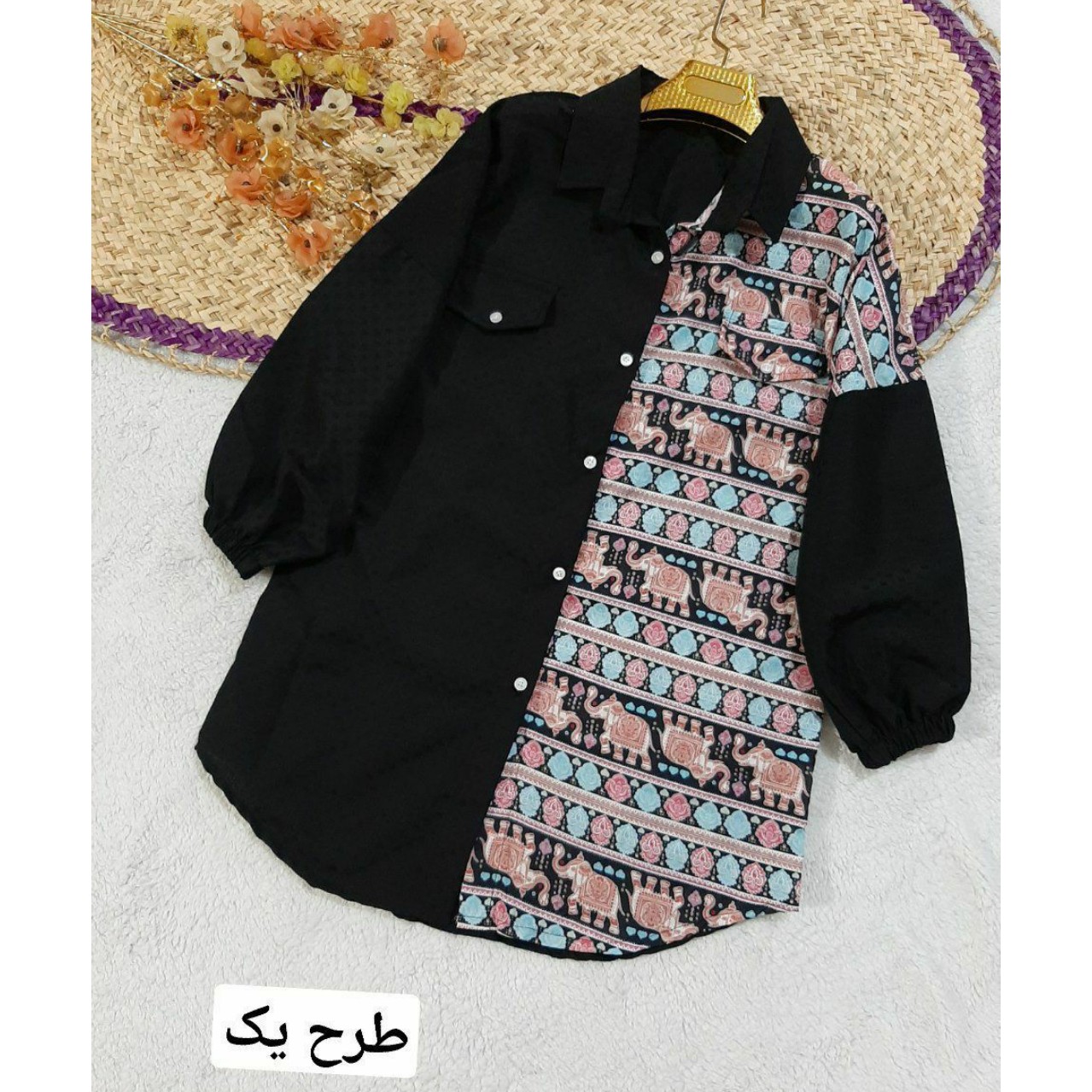 مانتو طرح دار دوتیکه