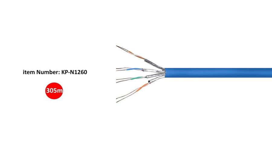 کابل شبکه CAT6A FTP کی نت پلاس مدل KP-N1260 طول 305 متر