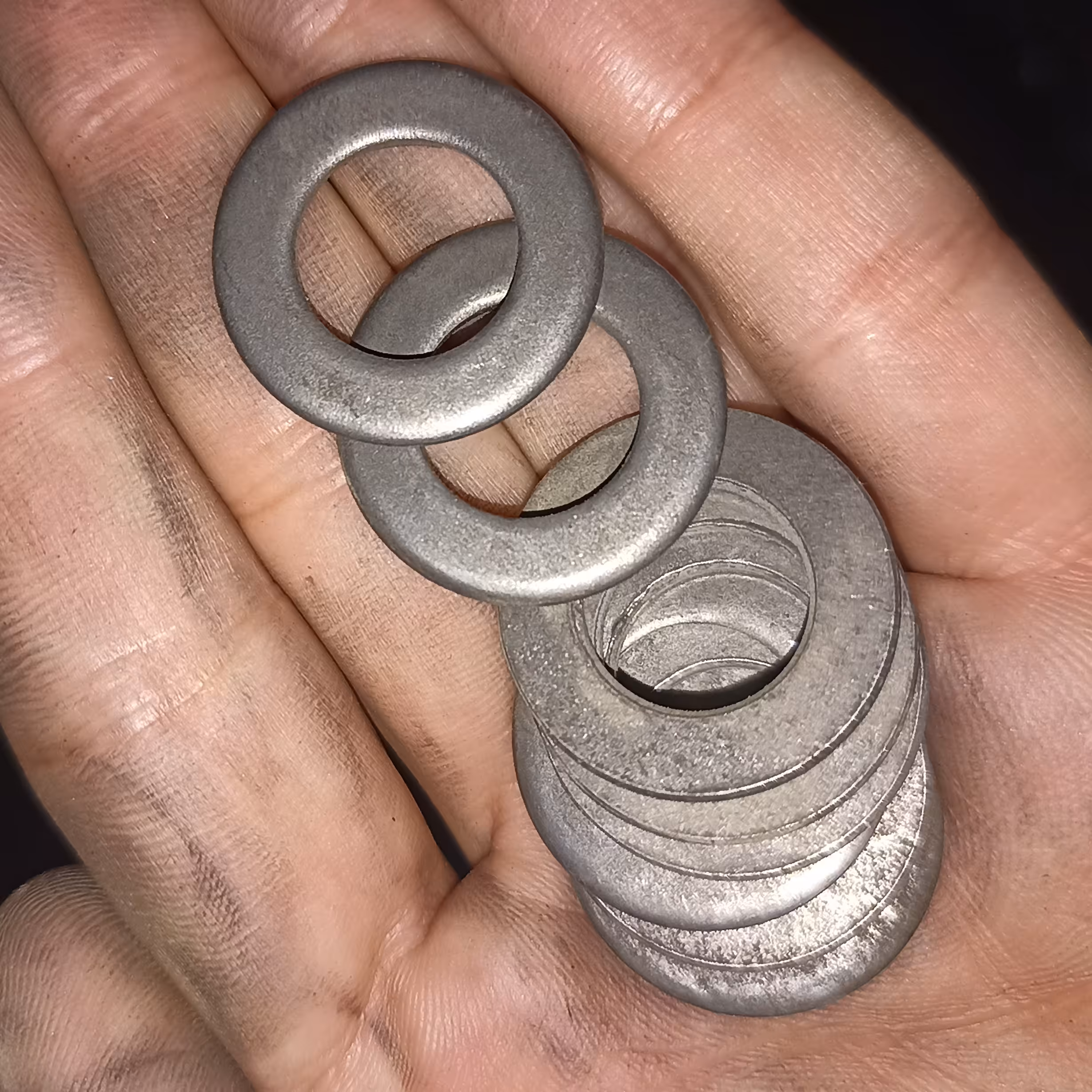 واشر فلزی بسته ده عددی