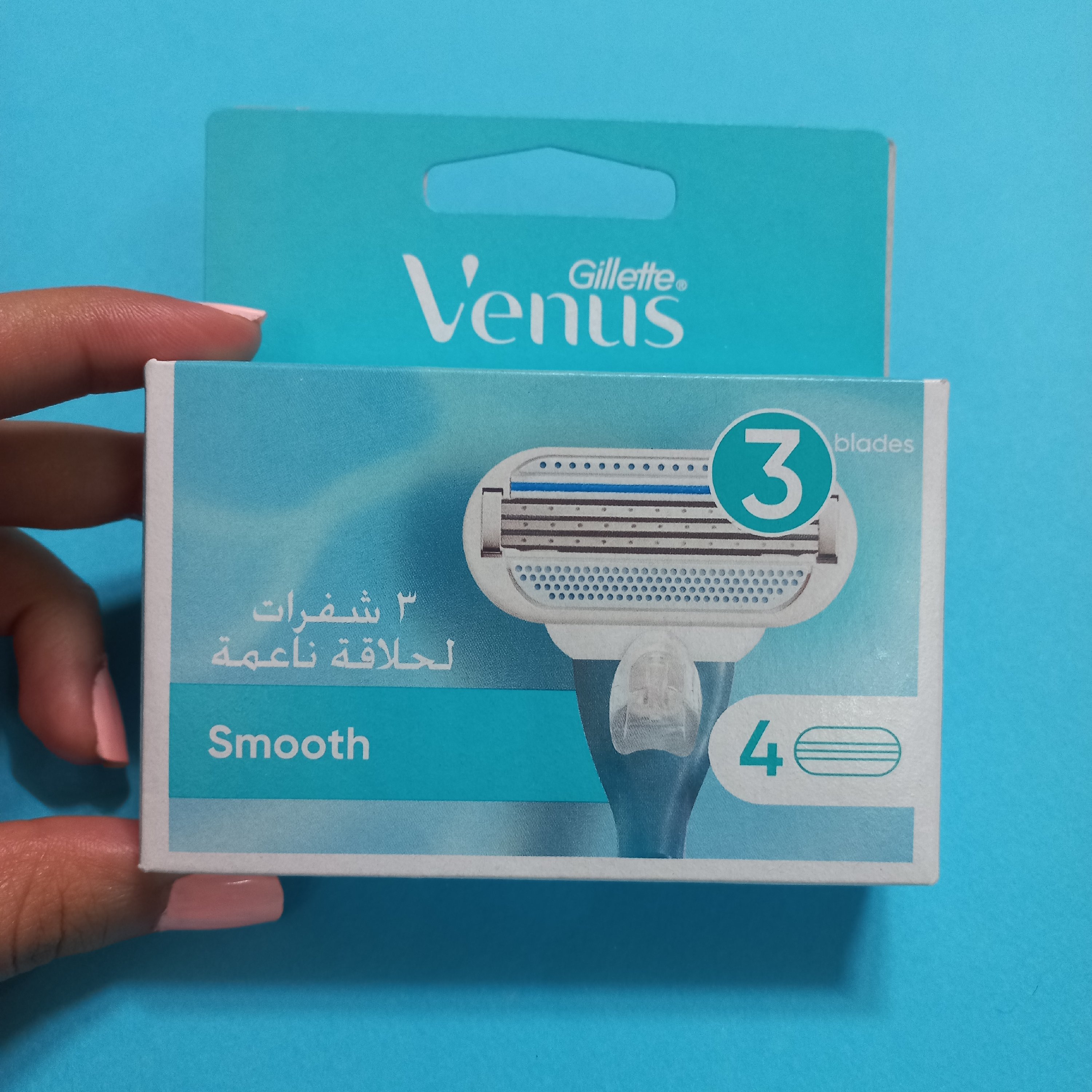 یدک ژیلت ونوس ساده مدل Smooth سه تیغه بسته 4عددی المانی
