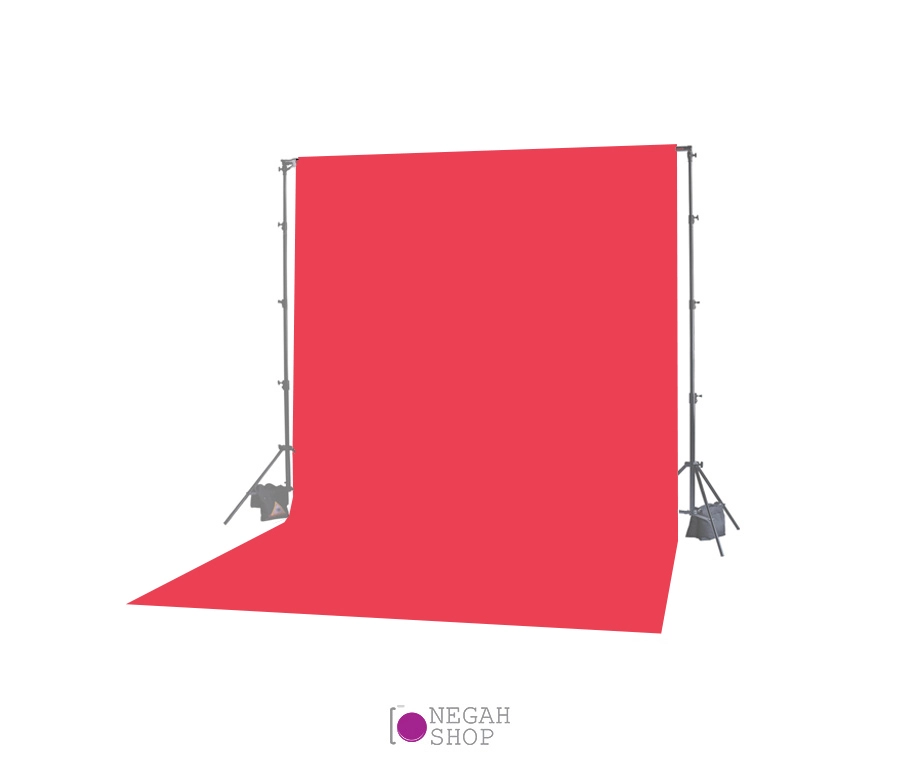 فون پارچه ای قرمز با جای لوله 2*3 متر