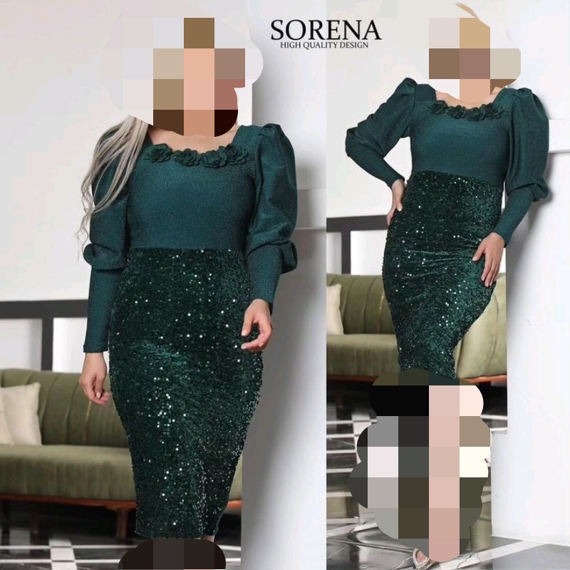 تونیک مجلسی سینه گل لمه شاین