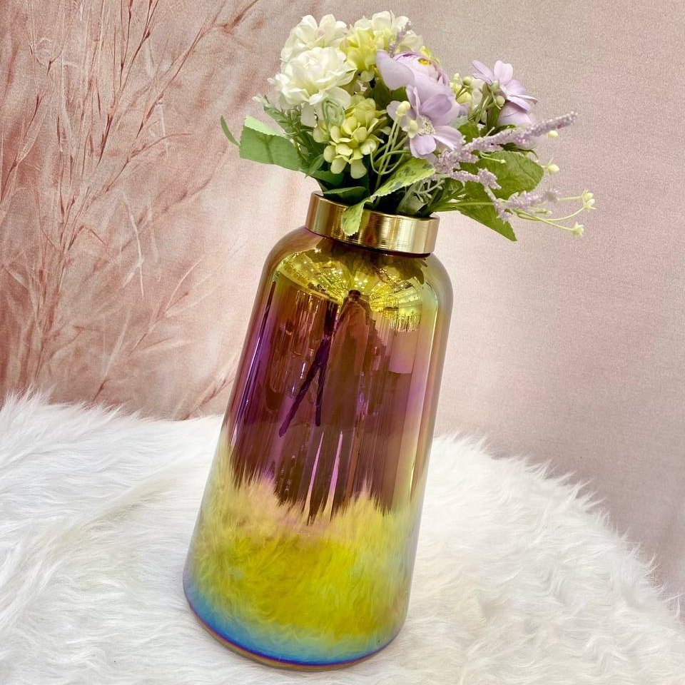 🔱نام کالا: گلدان
🔱کد کالا: کد 11 بزرگ 
🔱جنس کالا: شیشه
🔱ارتفاع بزرگ: 33
🔱هزینه ارسال به عهده مشتری وپس کرایه