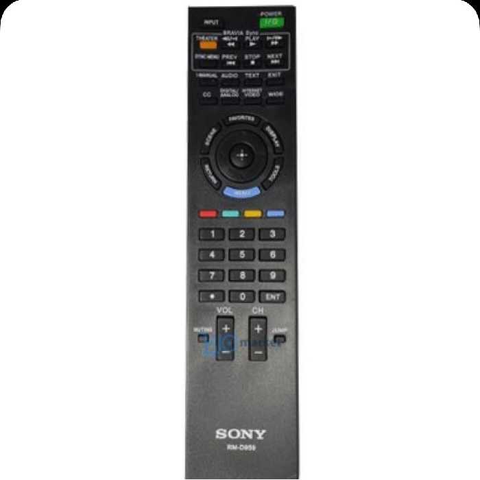 کنترل تلویزیون سونی