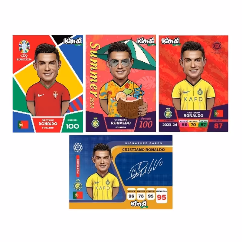 اسباب بازی شانسی مدل امضای رونالدو مجموعه 4 عددی