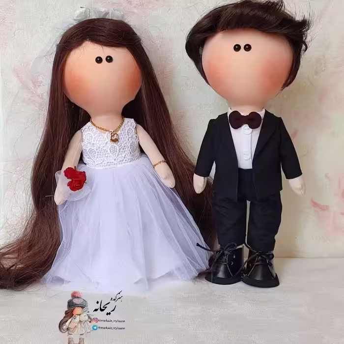 عروسک روسی طرح عروس و داماد کادوی ویژه برای تازه عروس ها 