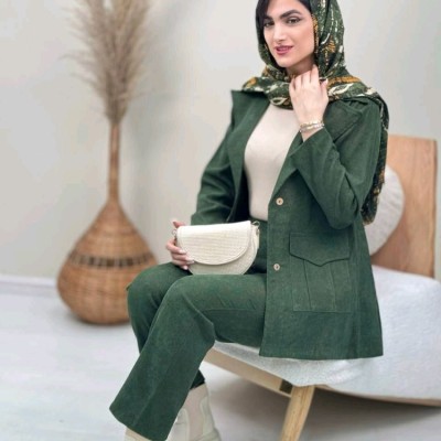 کت شلوار مخمل کبریتی اعلا فری سایز از38 تا46