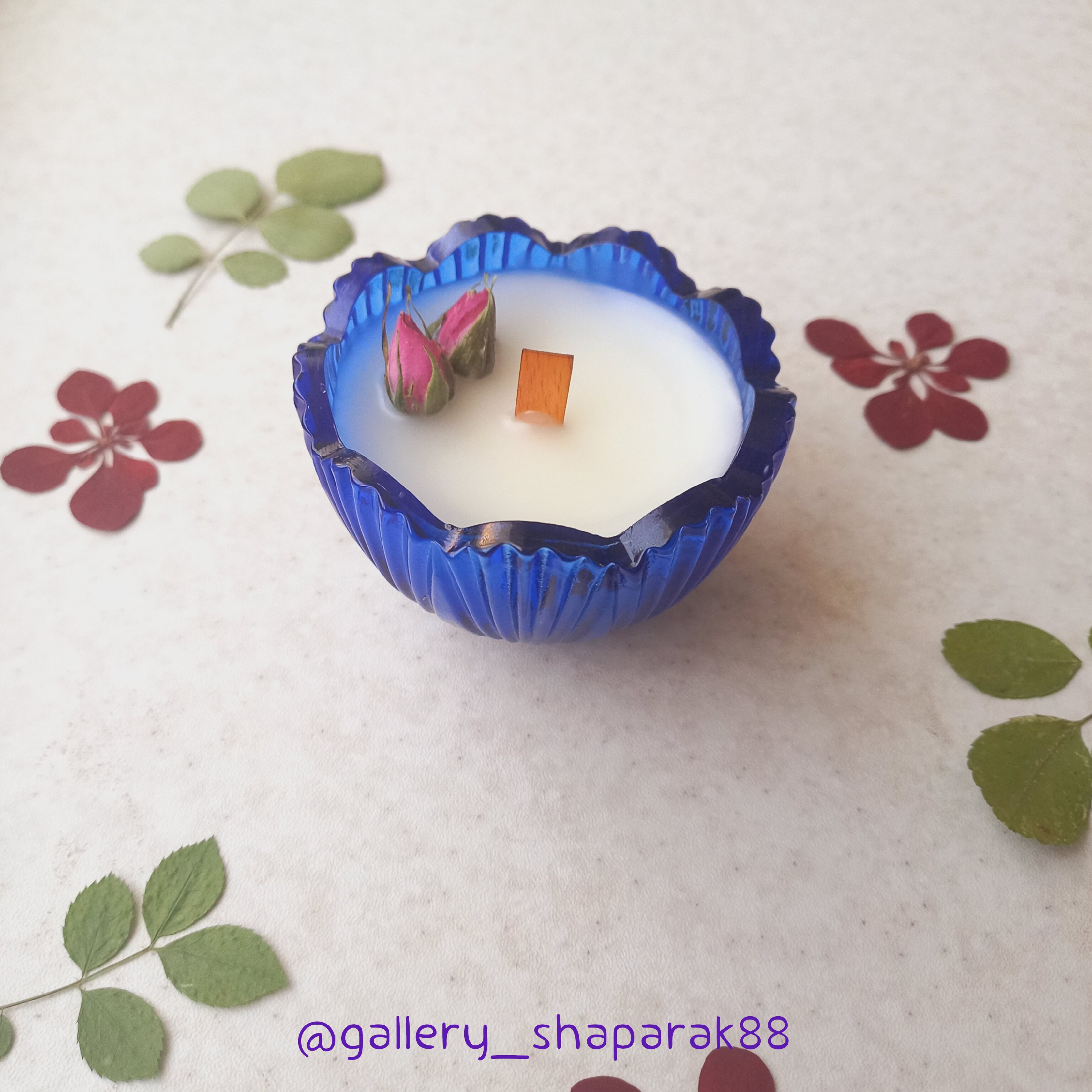 شمع پیاله ای شیشه ای