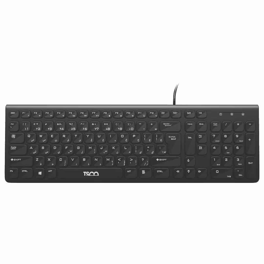 کیبورد با سیم تسکو مدل TK 8038  کیبورد باسیم TSCO TK 8038