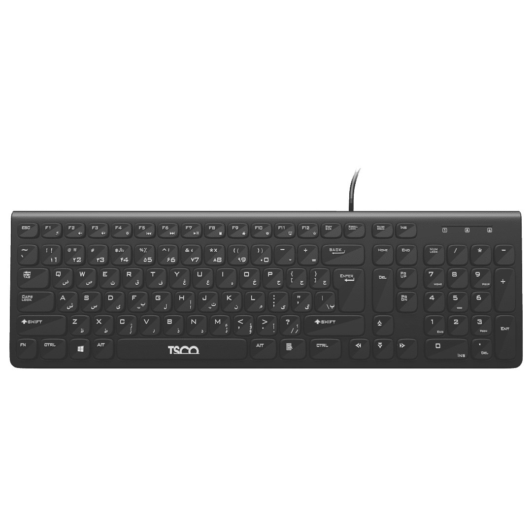 کیبورد با سیم تسکو مدل TK 8038  کیبورد باسیم TSCO TK 8038