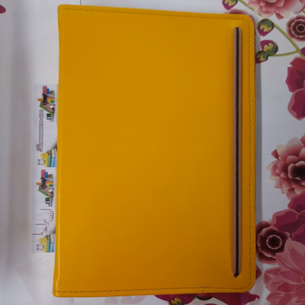 کلاسور چرمی 100 برگ رنگ زرد