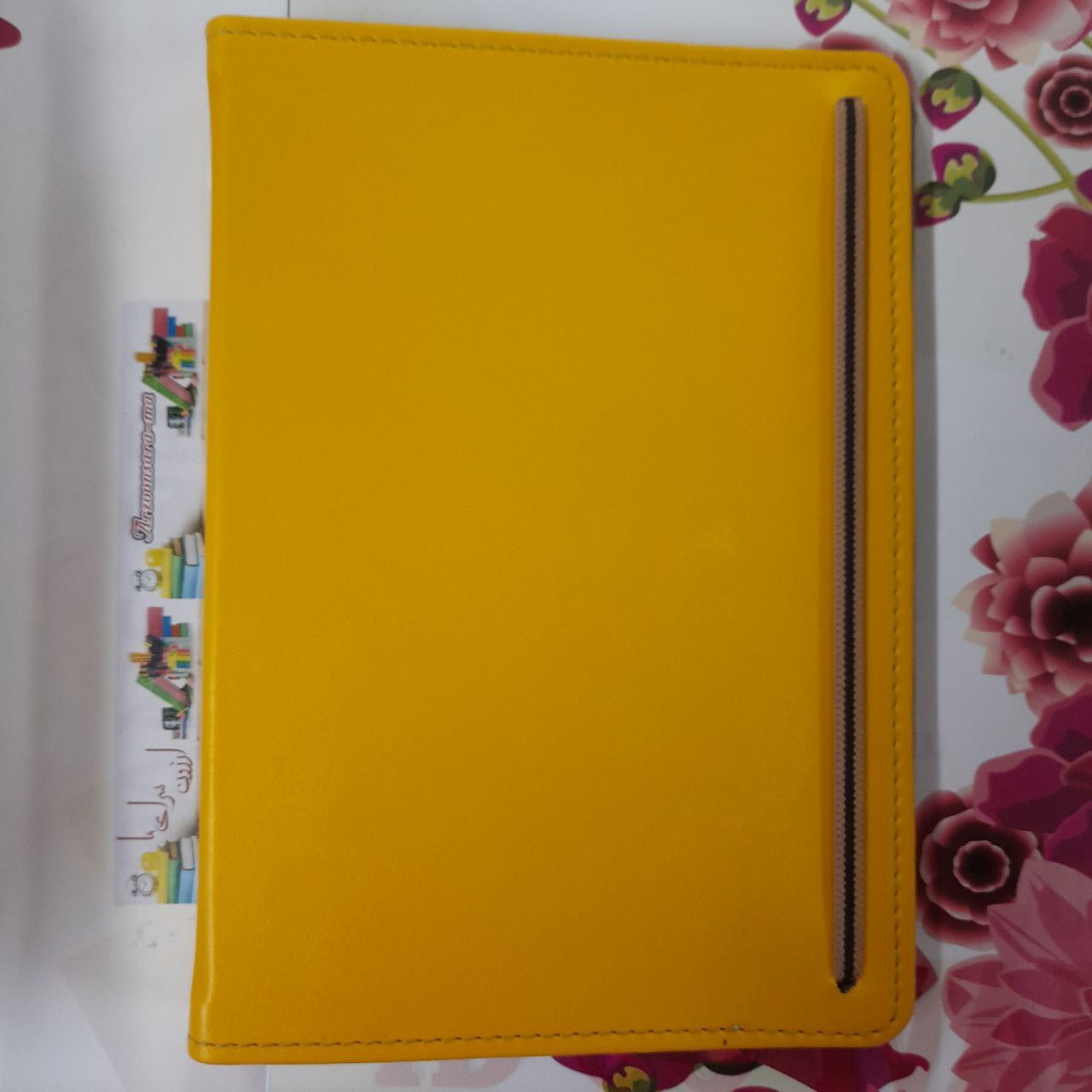 کلاسور چرمی 100 برگ رنگ زرد