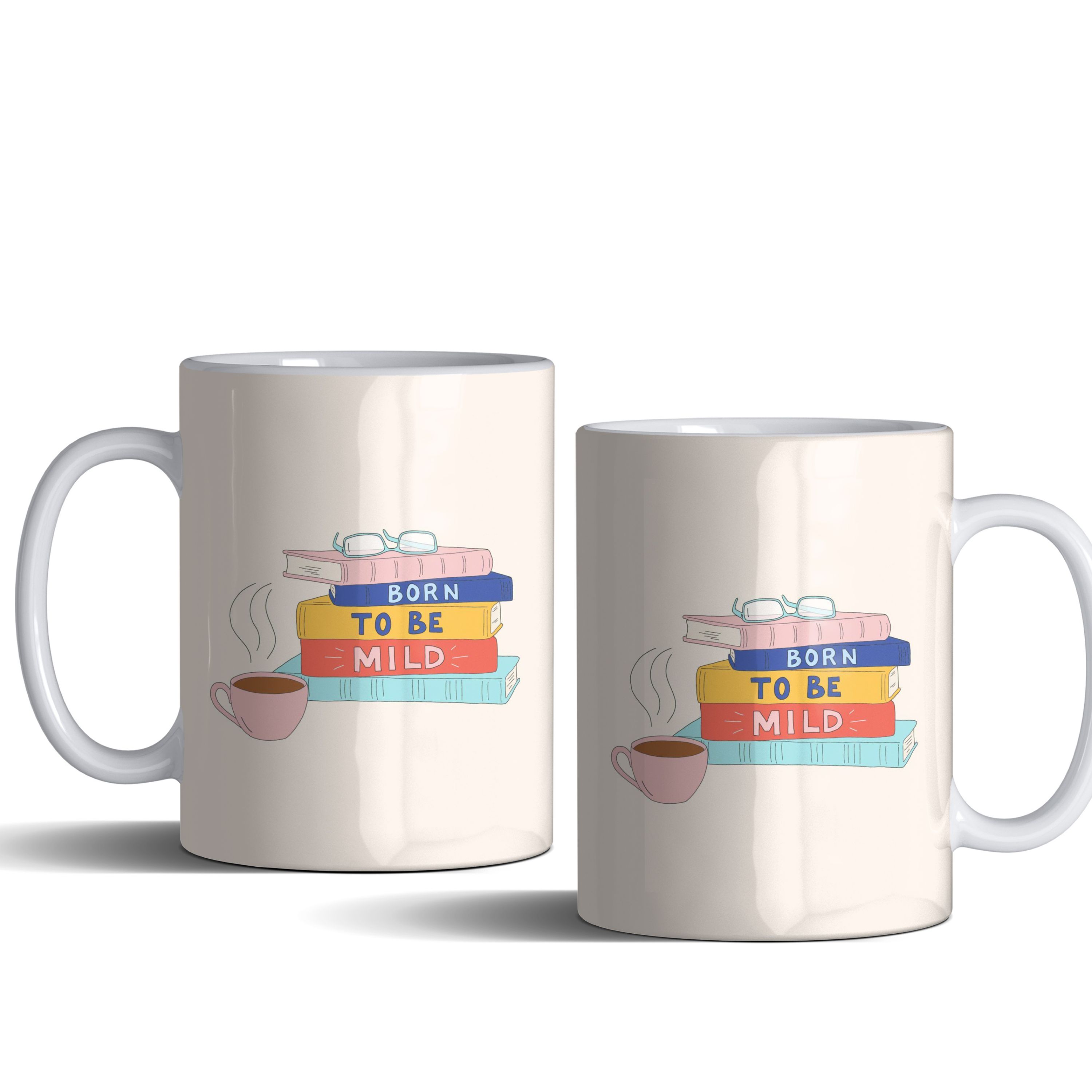 لیوان (ماگ) انگیزشی با متن Born To Be Mild