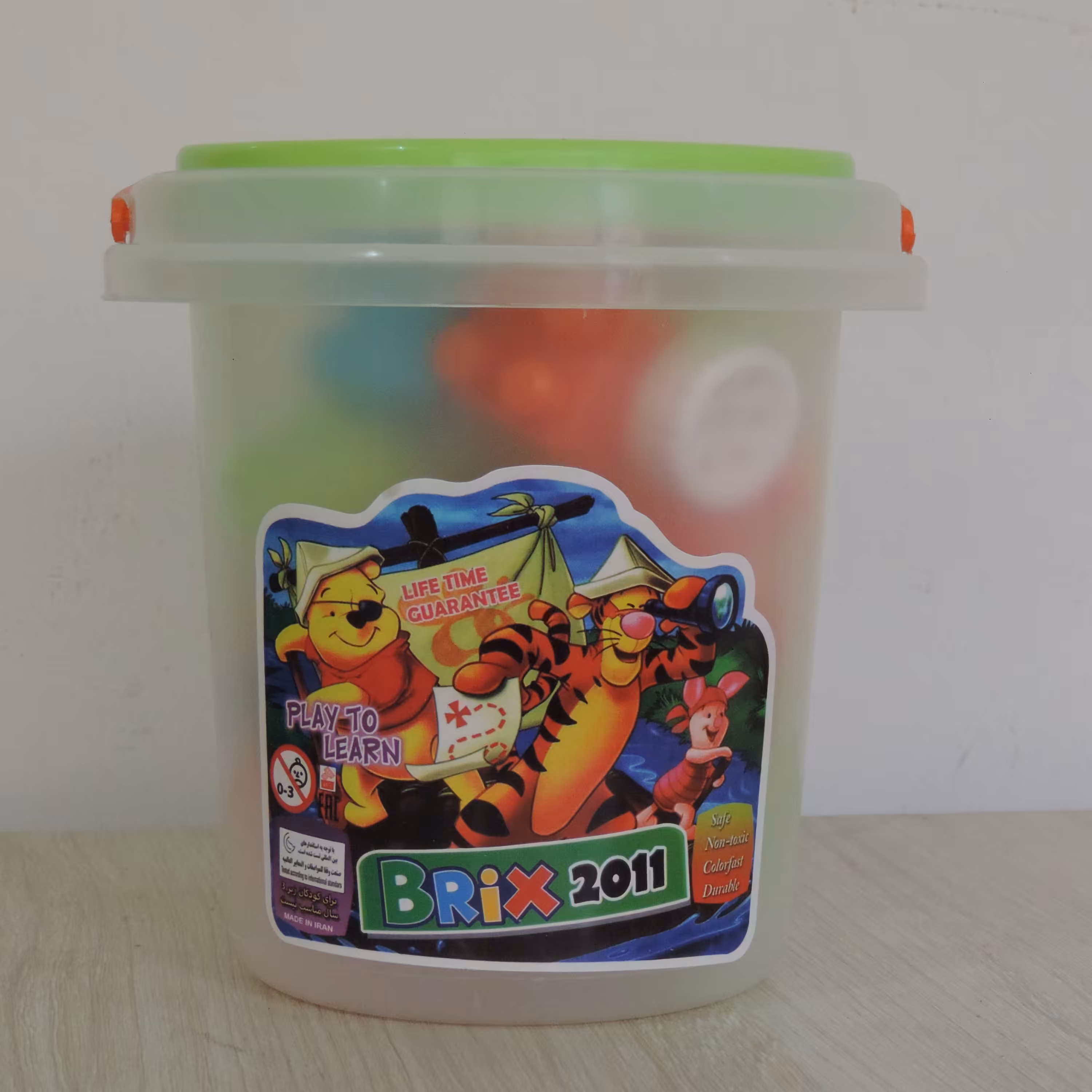 ساختنی بریکس 2011 سطلی گرد ساعتی کوچک مناسب 3سال 