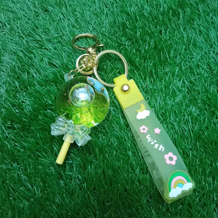 جاکلیدی آکواریومی طرح آبنبات چوبی 