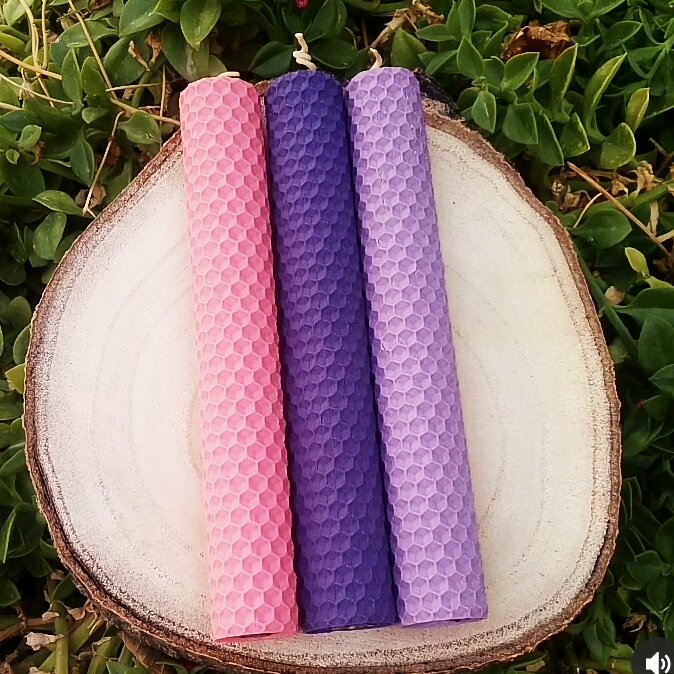 ست شمع موم عسل