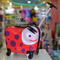 چمدان کودک اوپس طرح کفشدوزک چرخدار کد 3100933
