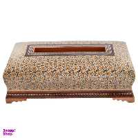 جعبه دستمال کاغذی خاتم کاری گالری مثالین کد 141199