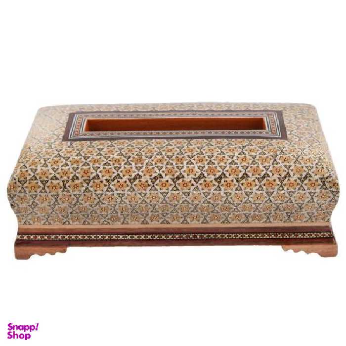 جعبه دستمال کاغذی خاتم کاری گالری مثالین کد 141199