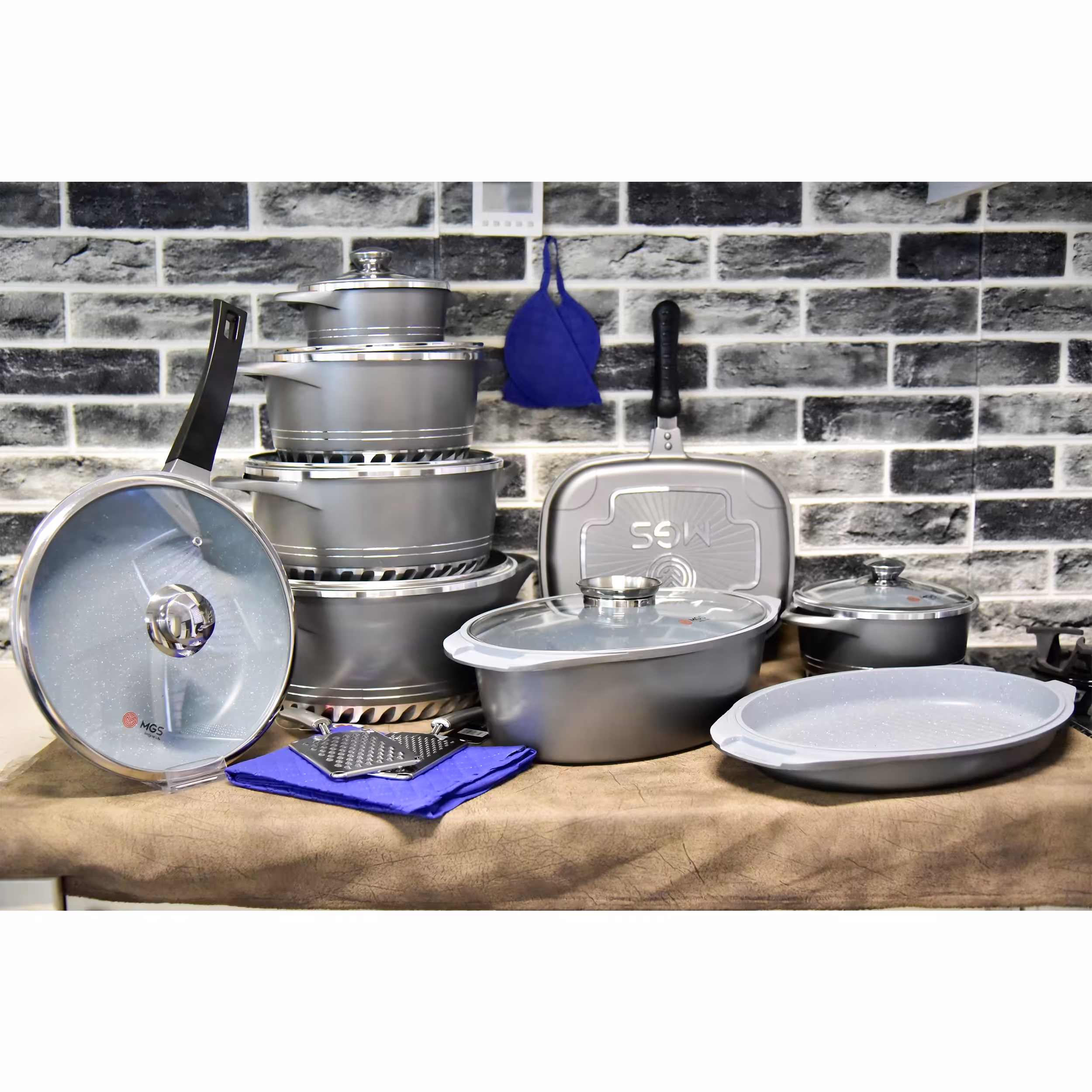 سرویس قابلمه22 پارچه گرانیتی MGS طرح ایتالیا C(ارسال رایگان)