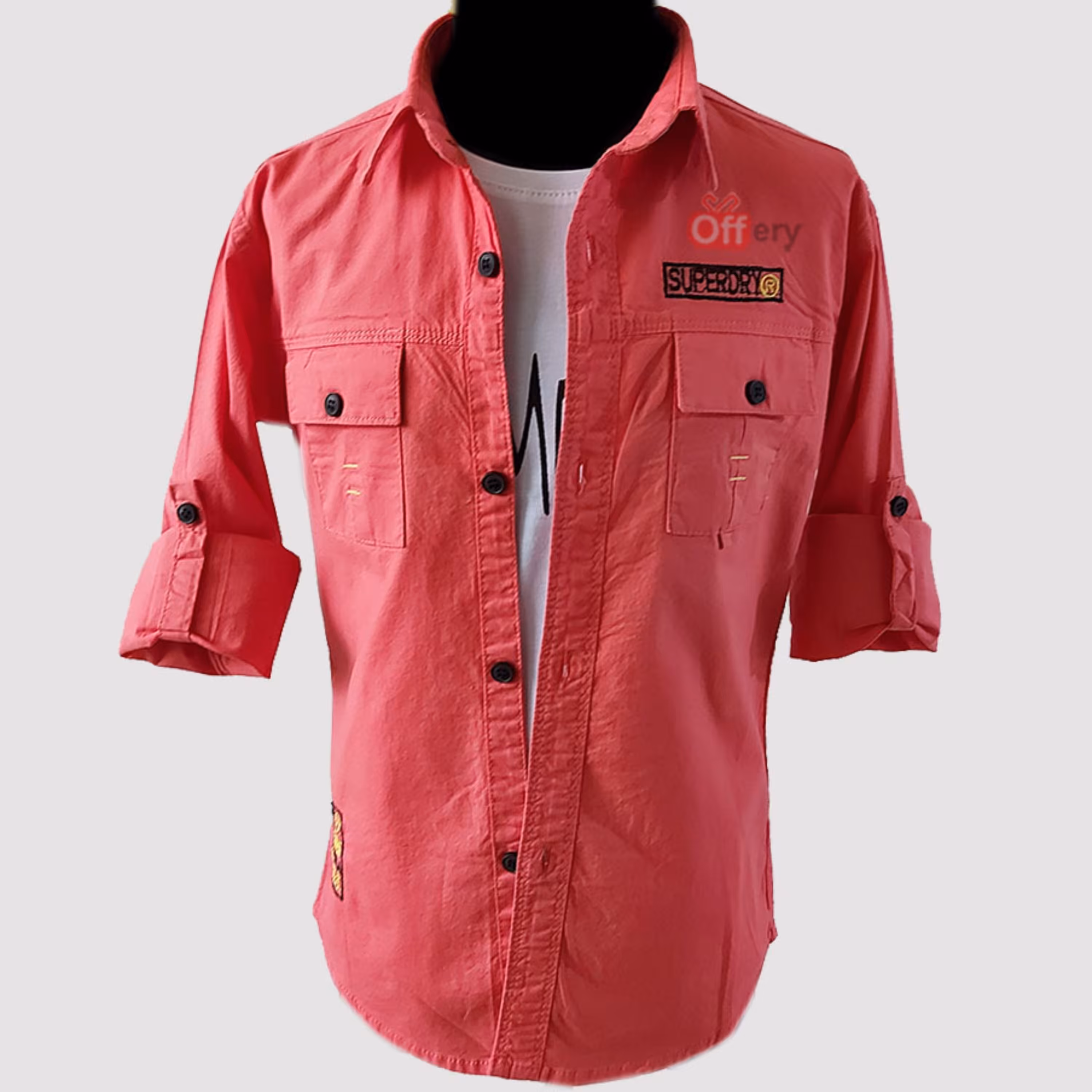 پیراهن کتان پسرانه ،دو جیب ، آستین بلند ،کد 100128