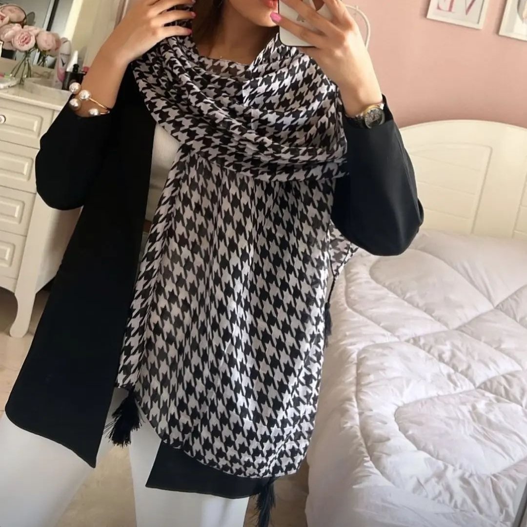 شال بهاره پیچازی منگوله دار