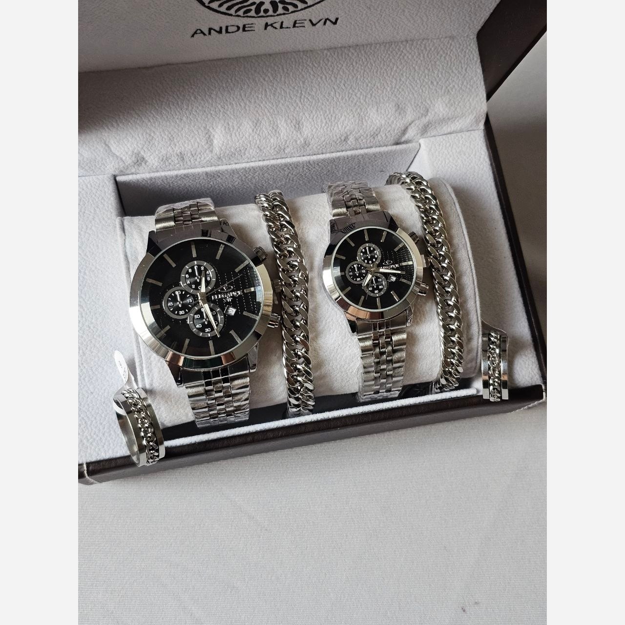 ست ساعت ودستبند وانگشتر مردانه و زنانه الگانس