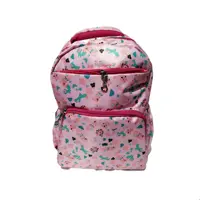 کیف و کوله فانتزی دخترانه طرح خرگوش 3 زیپ پارچه چاپدار خارجی اعلا ضد آب - کوله مدرسه کیف مدرسه