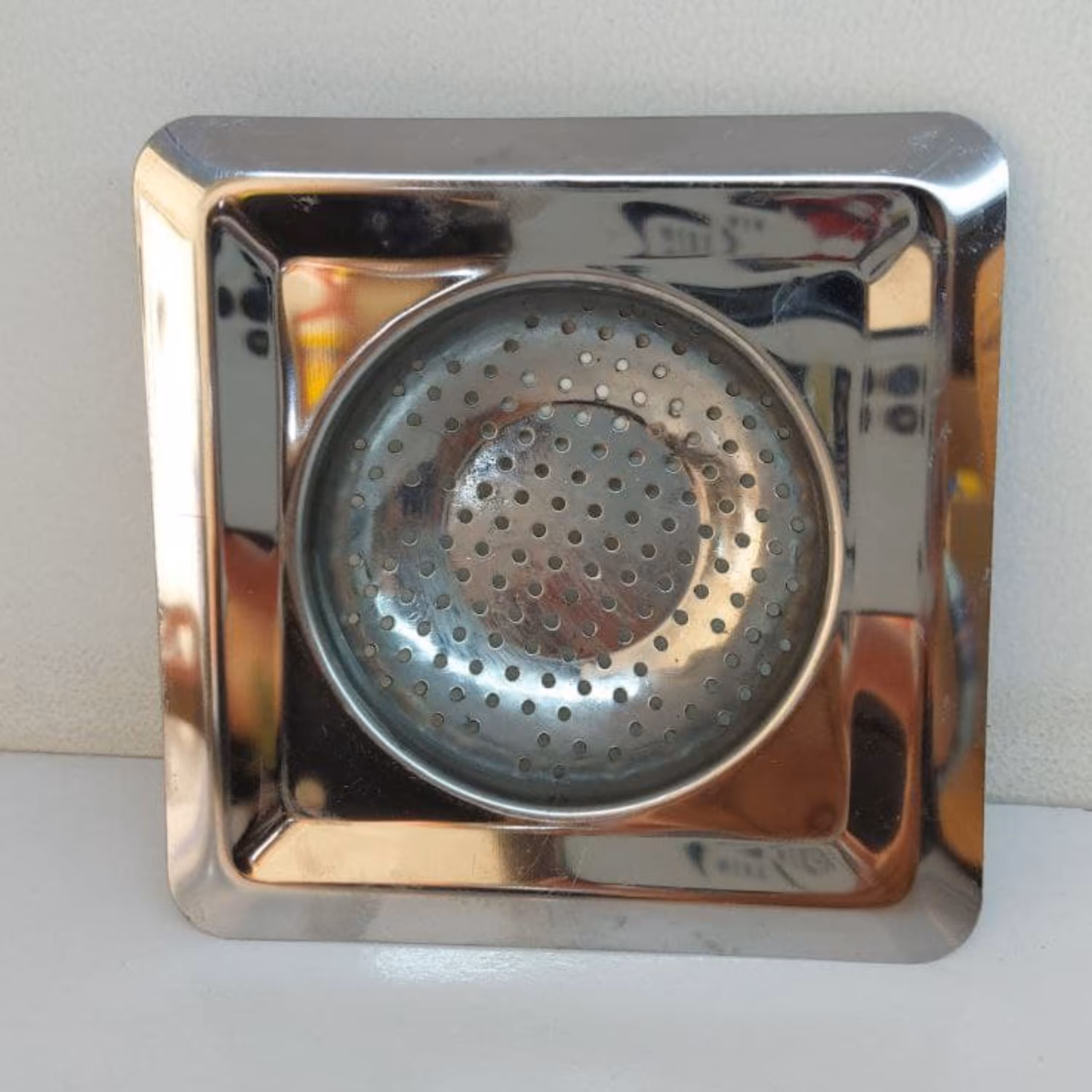 صافی سینک مربع استیل 