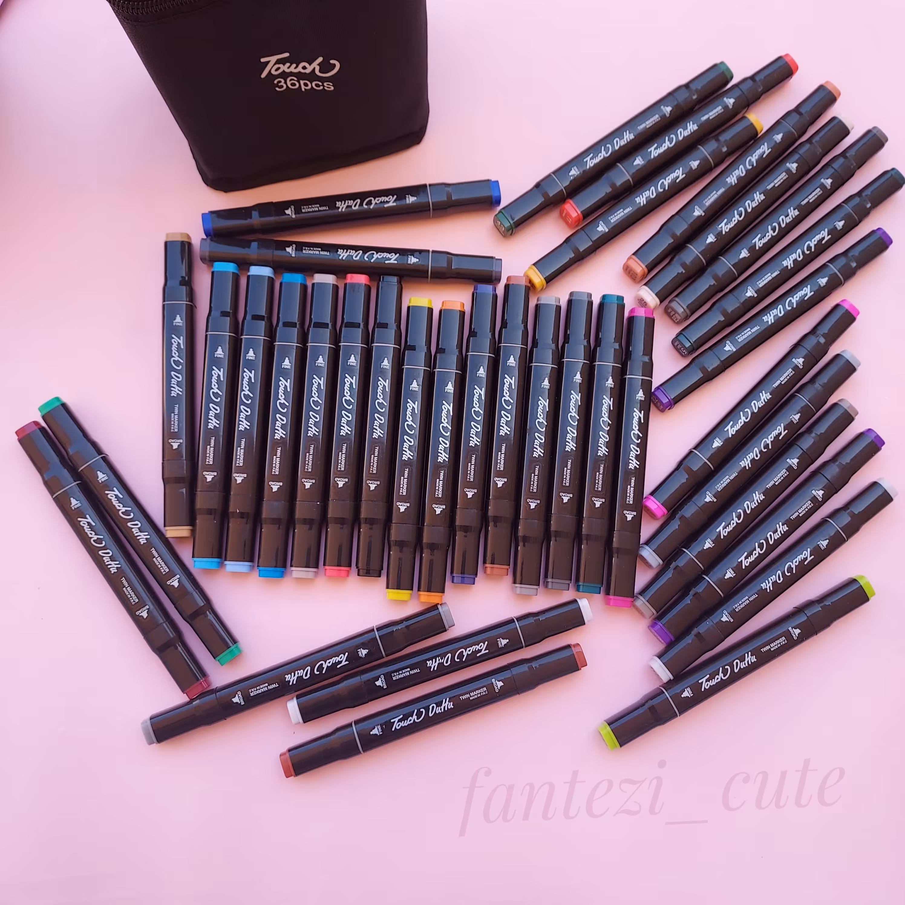 ماژیک راندو 48 رنگ برند تاچ اورجینال ماژیک هایلایتر دوسر راندو48 رنگ باکیفیت 