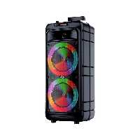 اسپیکر  بیسیم بلوتوثی چمدانی 16 اینچ با دستگیره قابل حمل مدل ZQS 8211 با کیفیت صدای عالی و رقص نورهای جذاب