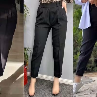 شلوار مام پاکتی