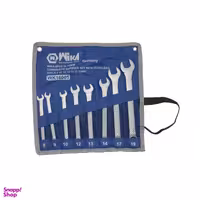 آچار یکسر تخت و یکسر رینگی ویکا مدل YP-WK16005-8/19MM مجموعه 8 عددی