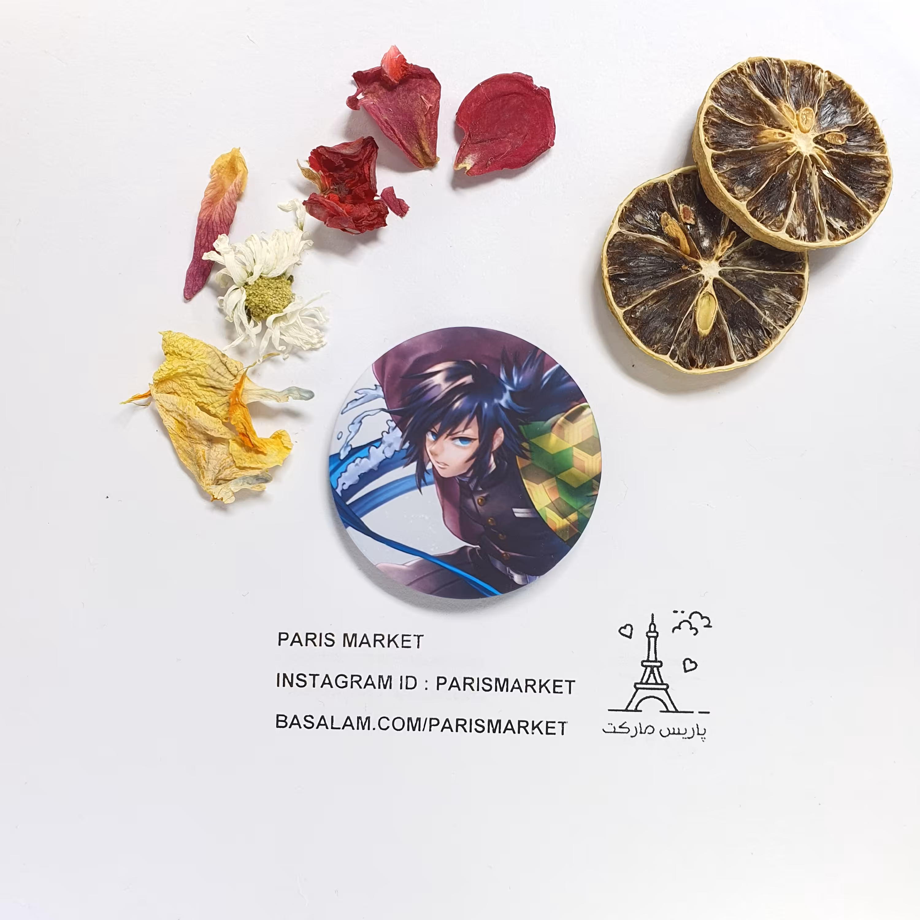 پیکسل طرح گیو از انیمه anime شیطان کش demon slayer کیفیت عالی کد 2036