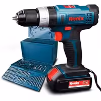 دریل پیچ گوشتی شارژی چکشی 16 ولت رونیکس مدل 8616K
