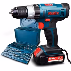 دریل پیچ گوشتی شارژی چکشی 16 ولت رونیکس مدل 8616K