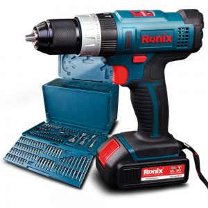 دریل پیچ گوشتی شارژی چکشی 16 ولت رونیکس مدل 8616K