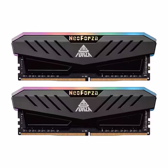 رم کامپیوتر DDR4 دو کاناله 3600 مگاهرتز CL18 نئو فورزا مدل Mars RGB ظرفیت 32 گیگابایت