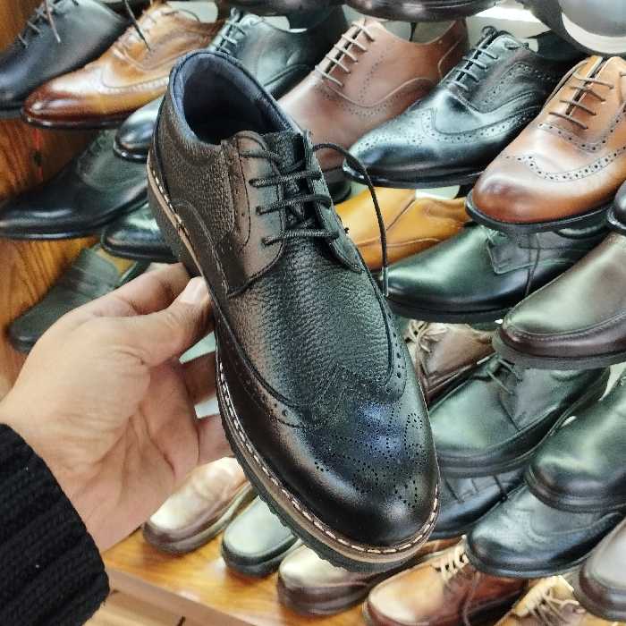 کفش تمام چرم طبیعی گاوی راحتی 