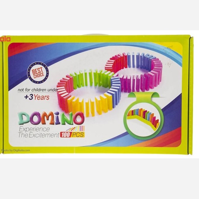 اسباب بازی ساختنی با فرزندان مدل چیدنی ها دومینو 100 قطعه بازی فکری