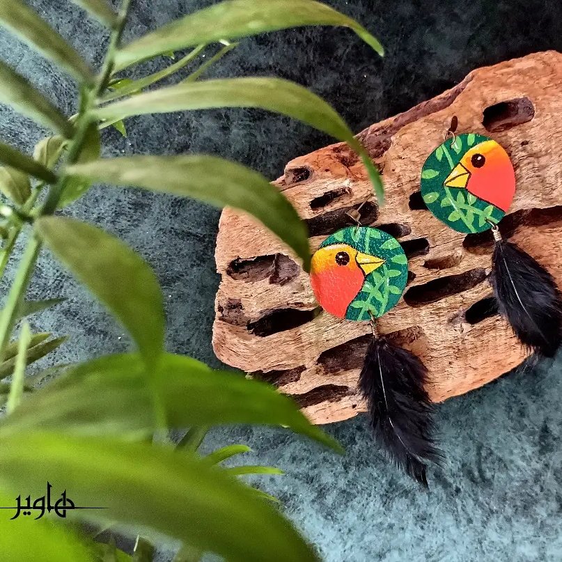 گوشواره چرم
