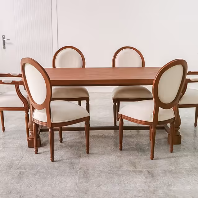 میز ناهارخوری راشل با پایه لویی کد 5