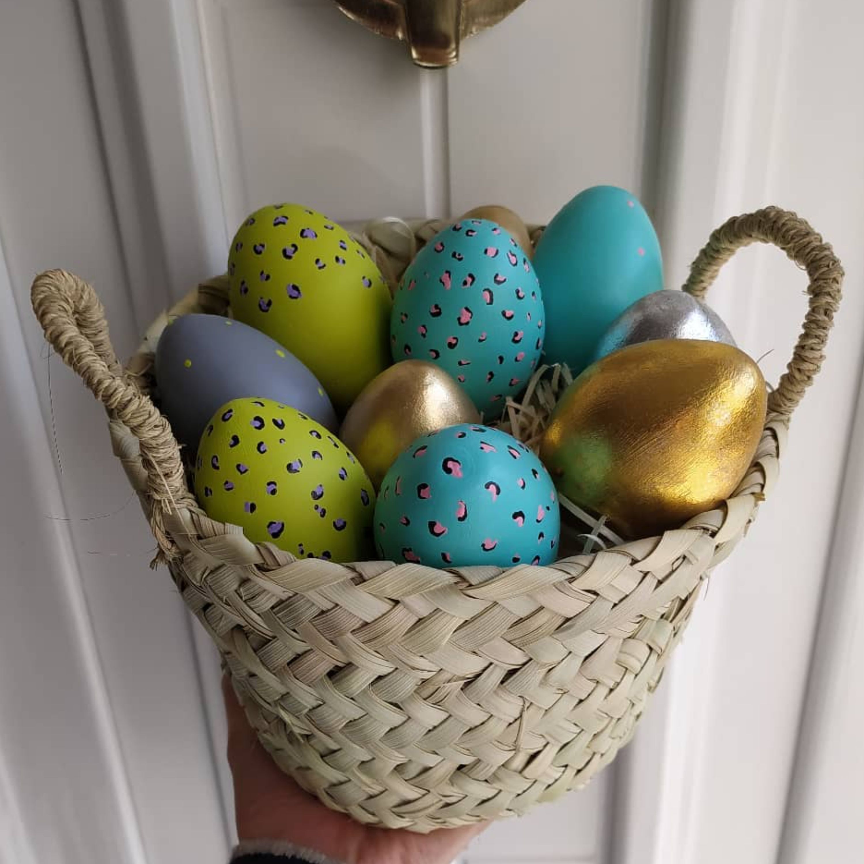 تخممرغ رنگی سفالی پلنگی هفت سین ساده و شیک