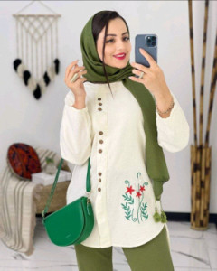 مانتو اسپرت زنانه الیاف مدل 200182