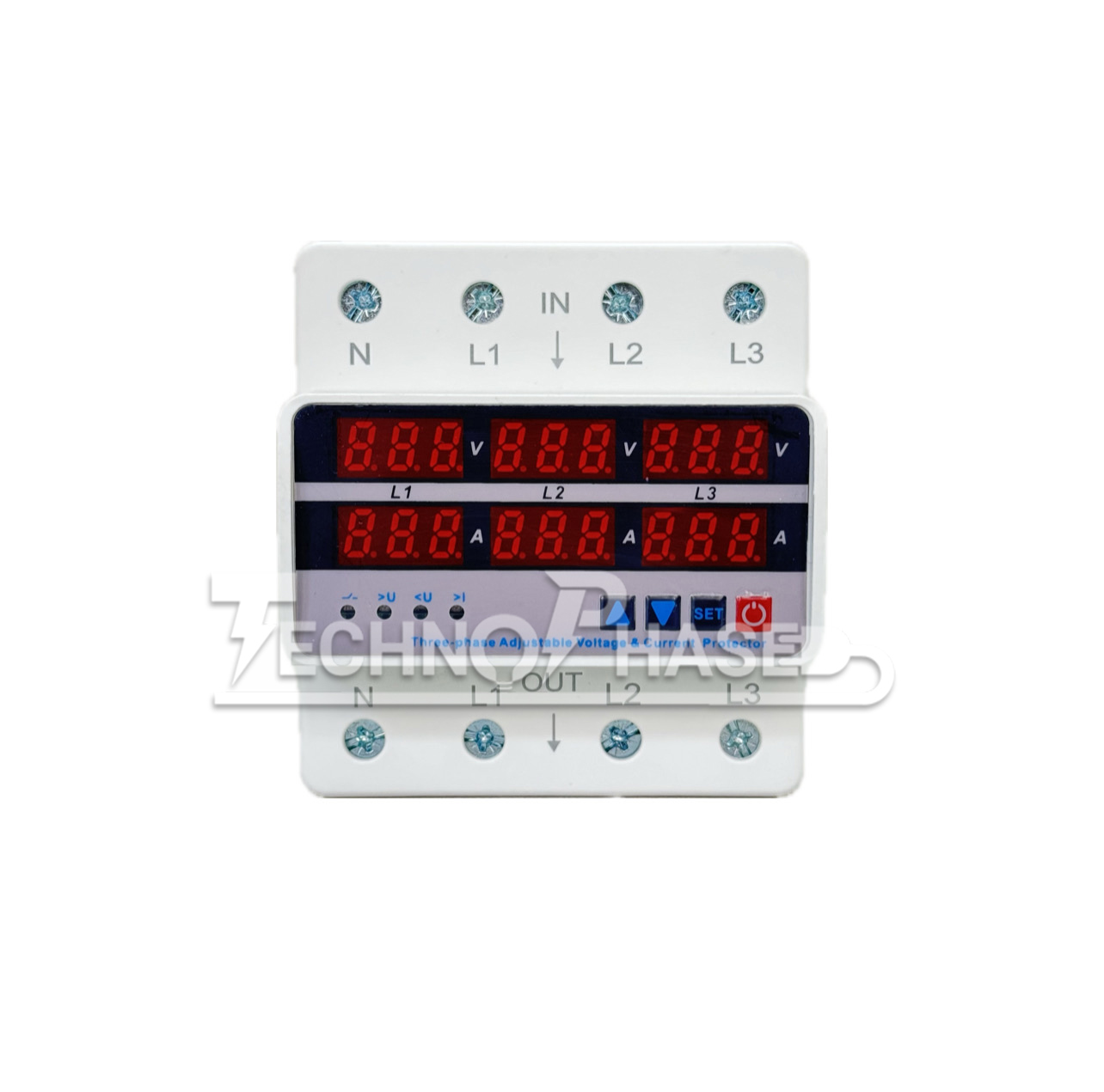 محافظ ولتاژ سه فاز 63 آمپر تکنوفاز مدل TP-4VA63A