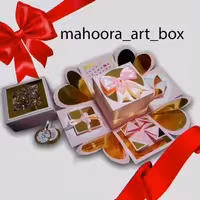 جعبه هدیه سورپرایز صورتی طلایی( مدل پرطرفدار )